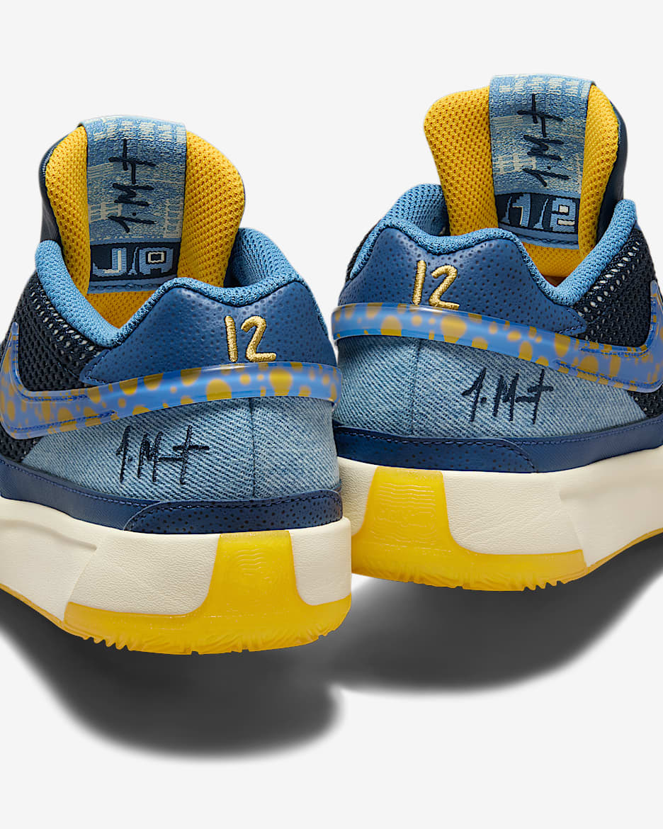 Blue and yellow sneakers discount